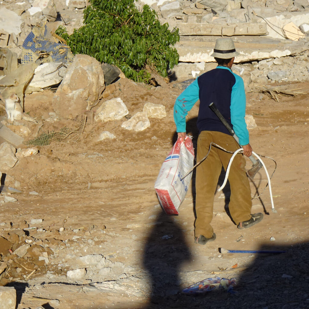 Destruction of city of Imsouane in Morocco in January 17th 2024