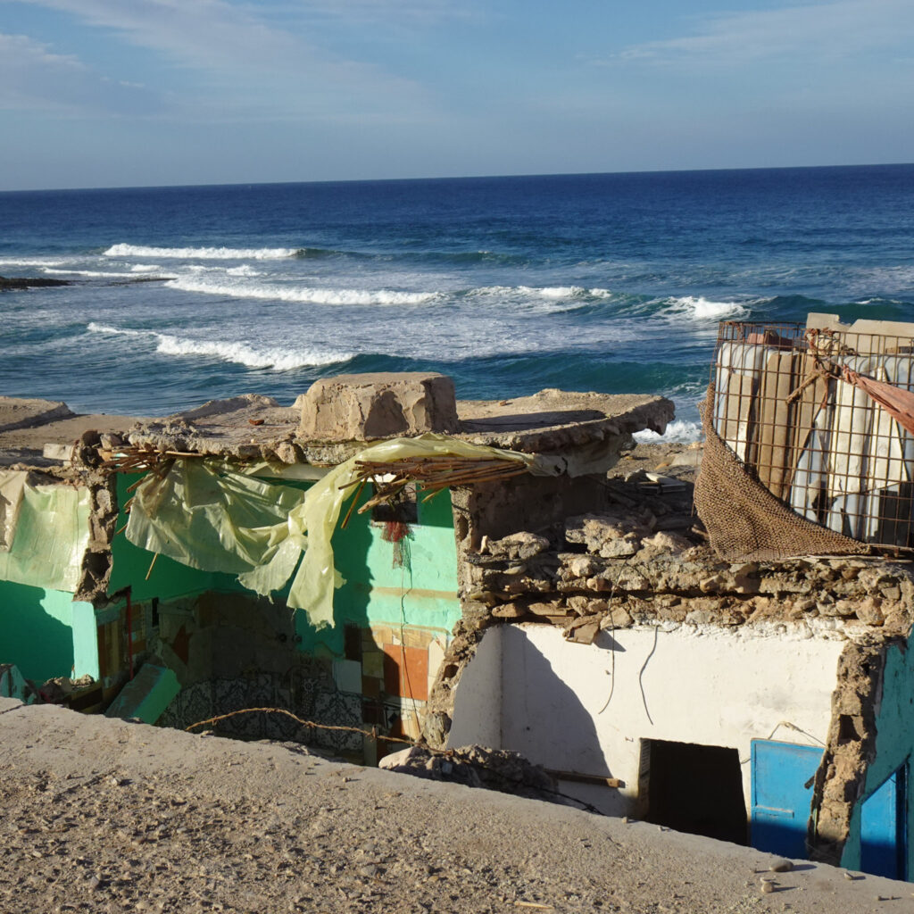 Destruction of city of Imsouane in Morocco in January 17th 2024