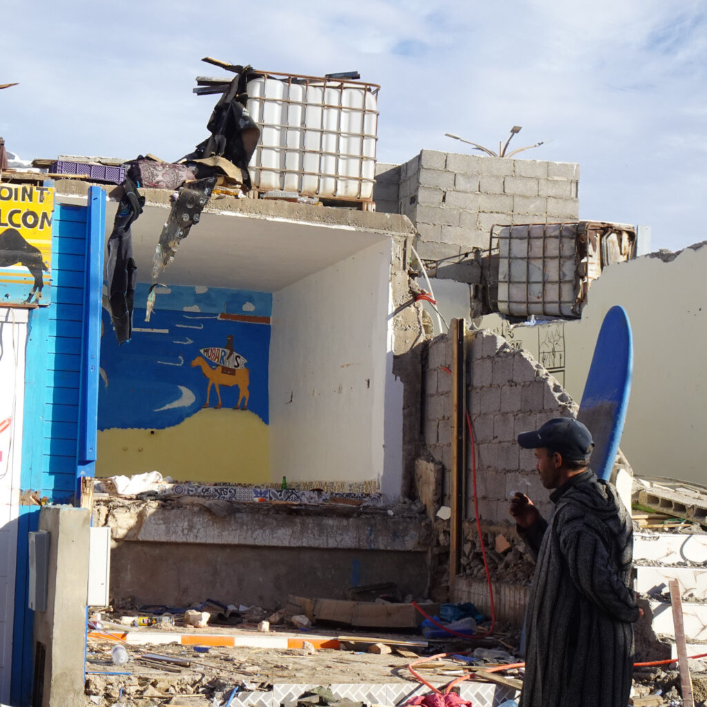 Destruction of city of Imsouane in Morocco in January 17th 2024